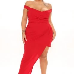 Fashion Nova Fifth Avenue Maxi Dress - Red -fashion nova dresses Shop 09 23 21Studio1 MS 10 12 41 4 FS22A083 Red 1077 PLUS MH