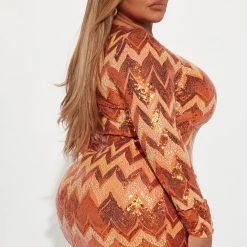 Fashion Nova Sarita Sequin Mini Dress - Orange -fashion nova dresses Shop 09 23 22Studio1 KJ DJ 11 38 08 10 5638D Orange 2517 PLUS ES