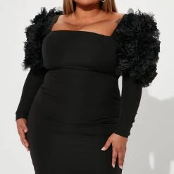 Fashion Nova Nicky Midi Dress - Black -fashion nova dresses Shop 09 26 22Studio1 KJ DJ 10 58 27 3 BD3036 Black 3193 PLUS EH