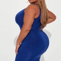 Fashion Nova First And Last Midi Dress - Royal -fashion nova dresses Shop 09 26 22Studio1 KJ DJ 13 25 44 20 D11778 Royal 3401 PLUS JB