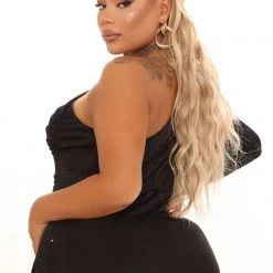 Fashion Nova Fine Design Slinky Maxi Dress - Black -fashion nova dresses Shop 09 28 21Studio1 CE RL 11 34 31 34 FS21C045 Black 0506 PLUS PB