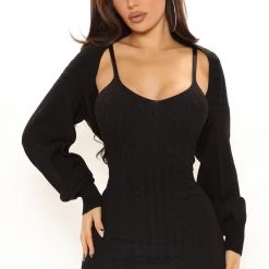 Fashion Nova Warm Wishes Dress Set - Black 13 Fashion Nova Warm Wishes Dress Set - Black -fashion nova dresses Shop 09 28 21Studio2 SN KP 11 20 03 37 RDAD2491FN Black 2451 EH