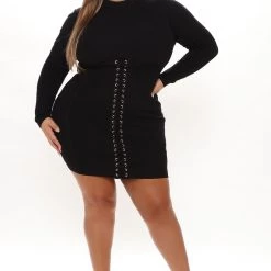 Fashion Nova Setting The Tone Mini Dress - Black -fashion nova dresses Shop 09 28 21Studio3 RT KG 10 30 41 8 G031 Black 1086 PLUS KL