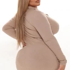 Fashion Nova Nicole Ribbed Shirt Dress - Taupe 19 Fashion Nova Nicole Ribbed Shirt Dress - Taupe -fashion nova dresses Shop 09 28 21Studio3 RT KG 10 54 42 16 HF22A607 Taupe 1166 PLUS EH