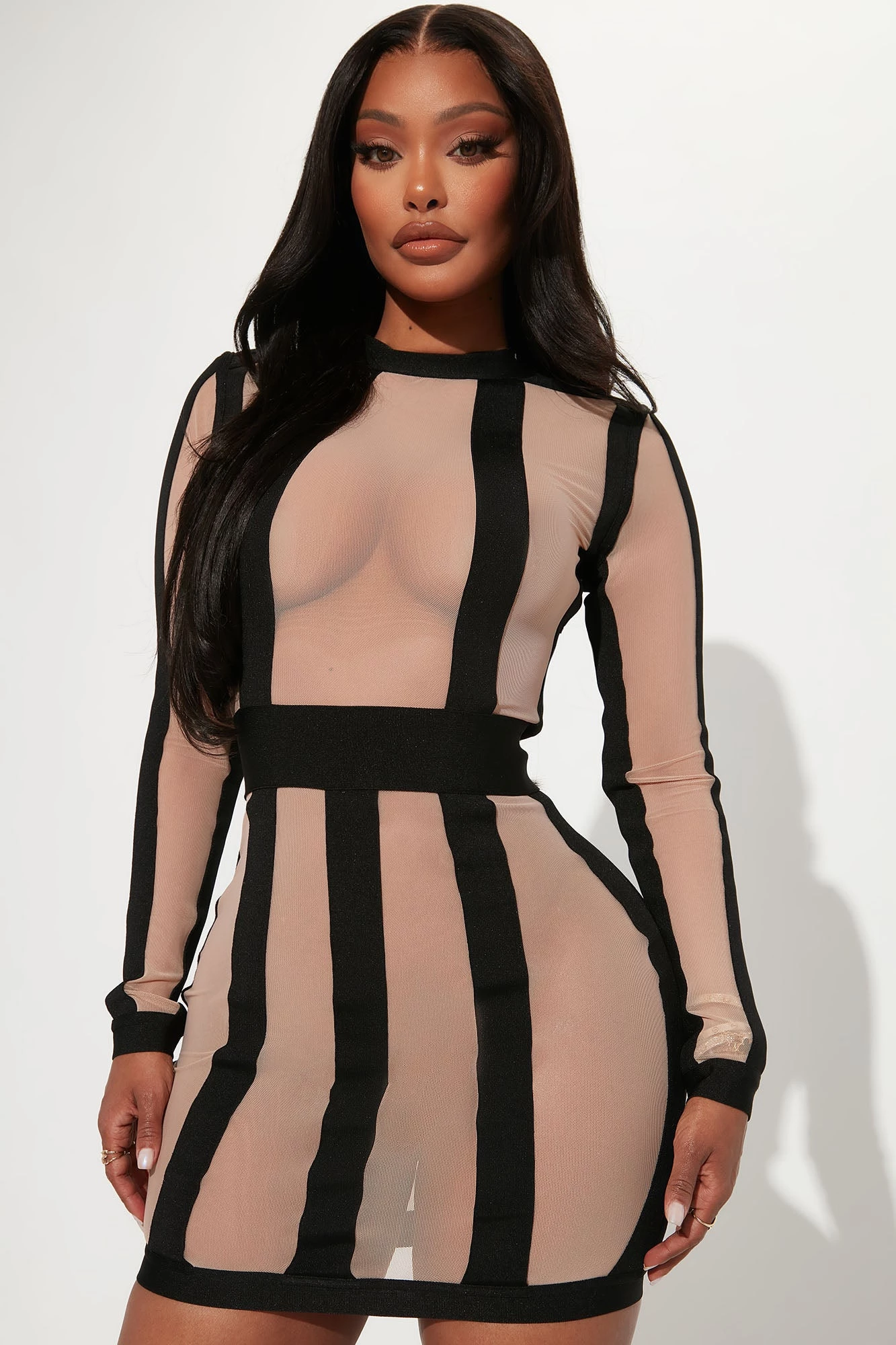 Fashion Nova A Lil Scandalous Mesh Mini Dress - Black 3 Fashion Nova A Lil Scandalous Mesh Mini Dress - Black