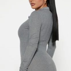 Fashion Nova Catrina Collared Midi Dress - Heather Grey 7 Fashion Nova Catrina Collared Midi Dress - Heather Grey -fashion nova dresses Shop 09 28 22Studio4 RT KH 09 46 46 8 RD47671L HeatherGrey 2066 JB