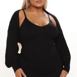 Fashion Nova Warm Wishes Dress Set - Black 17 Fashion Nova Warm Wishes Dress Set - Black -fashion nova dresses Shop 09 29 21Studio3 ME RL 13 55 02 60 RDAD2491FN Black 0094 PLUS EH