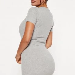 Fashion Nova Shell Ribbed Mini Dress - Heather Grey -fashion nova dresses Shop 09 29 22Studio4 CE KP 10 29 09 18 RD44171 HeatherGrey 2502 JB