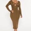 Fashion Nova Julie Ribbed Midi Dress - Olive 1 Fashion Nova Julie Ribbed Midi Dress - Olive -fashion nova dresses Shop 09 29 22Studio4 CE KP 10 30 28 19 RD47261L Olive 2505 PB
