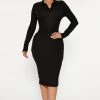 Fashion Nova Catrina Collared Midi Dress - Black 1 Fashion Nova Catrina Collared Midi Dress - Black -fashion nova dresses Shop 09 29 22Studio4 CE KP 10 44 02 24 RD47671L Black 2559 PB