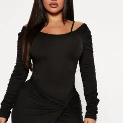 Fashion Nova Dez Midi Dress - Black -fashion nova dresses Shop 09 30 22Studio4 MS 11 34 48 34 JD47945L Black 3313 PB