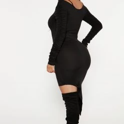 Fashion Nova Dez Midi Dress - Black -fashion nova dresses Shop 09 30 22Studio4 MS 11 35 02 34 JD47945L Black 3316 PB