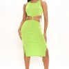 Fashion Nova Start Off Right Slinky Midi Dress - Lime -fashion nova dresses Shop 1 21 22Studio1 ME RL 15 26 32 57 JD44530 Lime 0862 SG