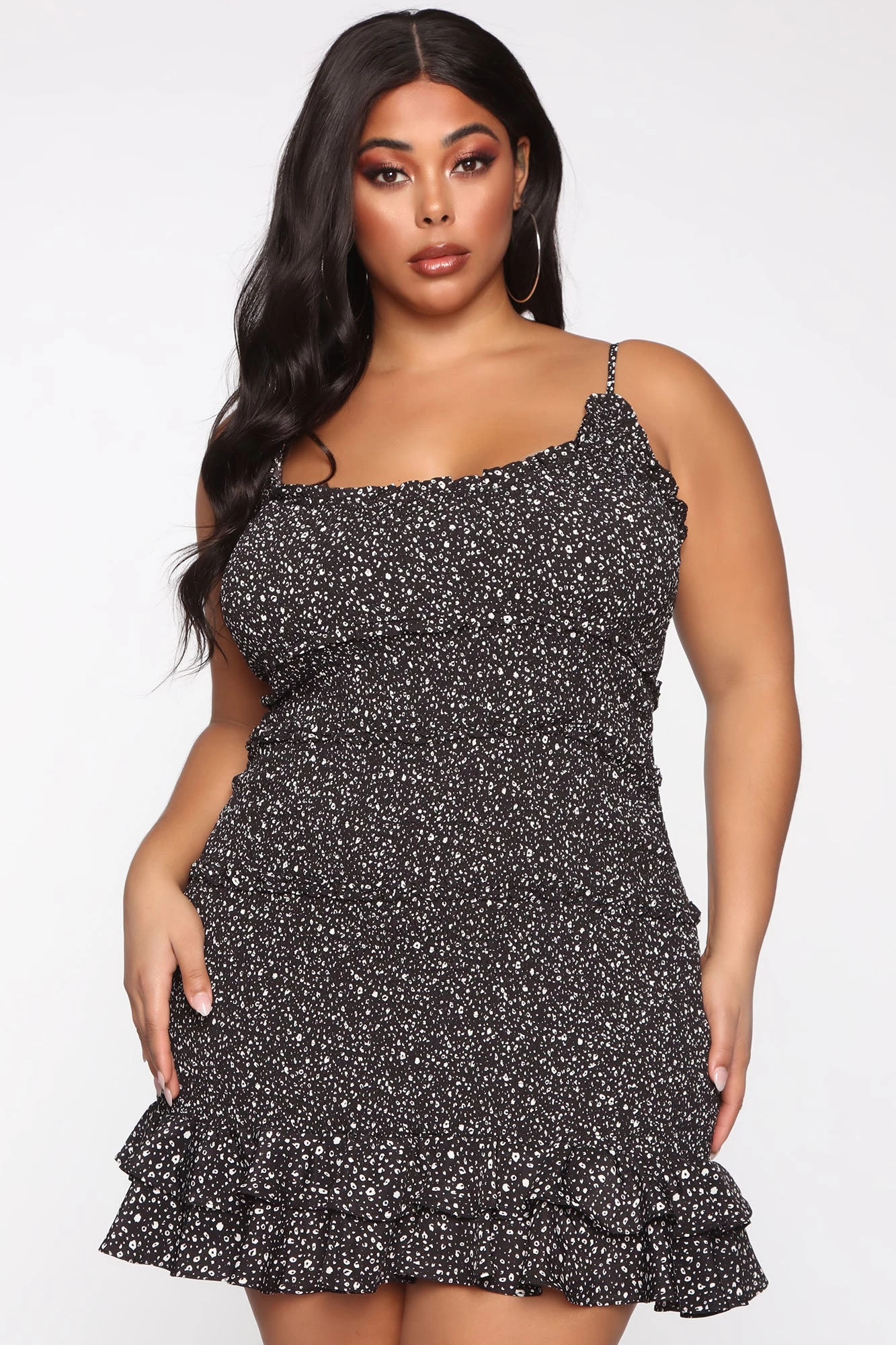 Fashion Nova Leading The Trend Smocked Mini Dress - Black - Image 7