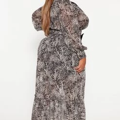 Fashion Nova Latecia Maxi Dress - Black/combo -fashion nova dresses Shop 10 03 22Studio3 KJ AC 12 02 49 24 DM2702 Blackcombo 5030 PLUS ES