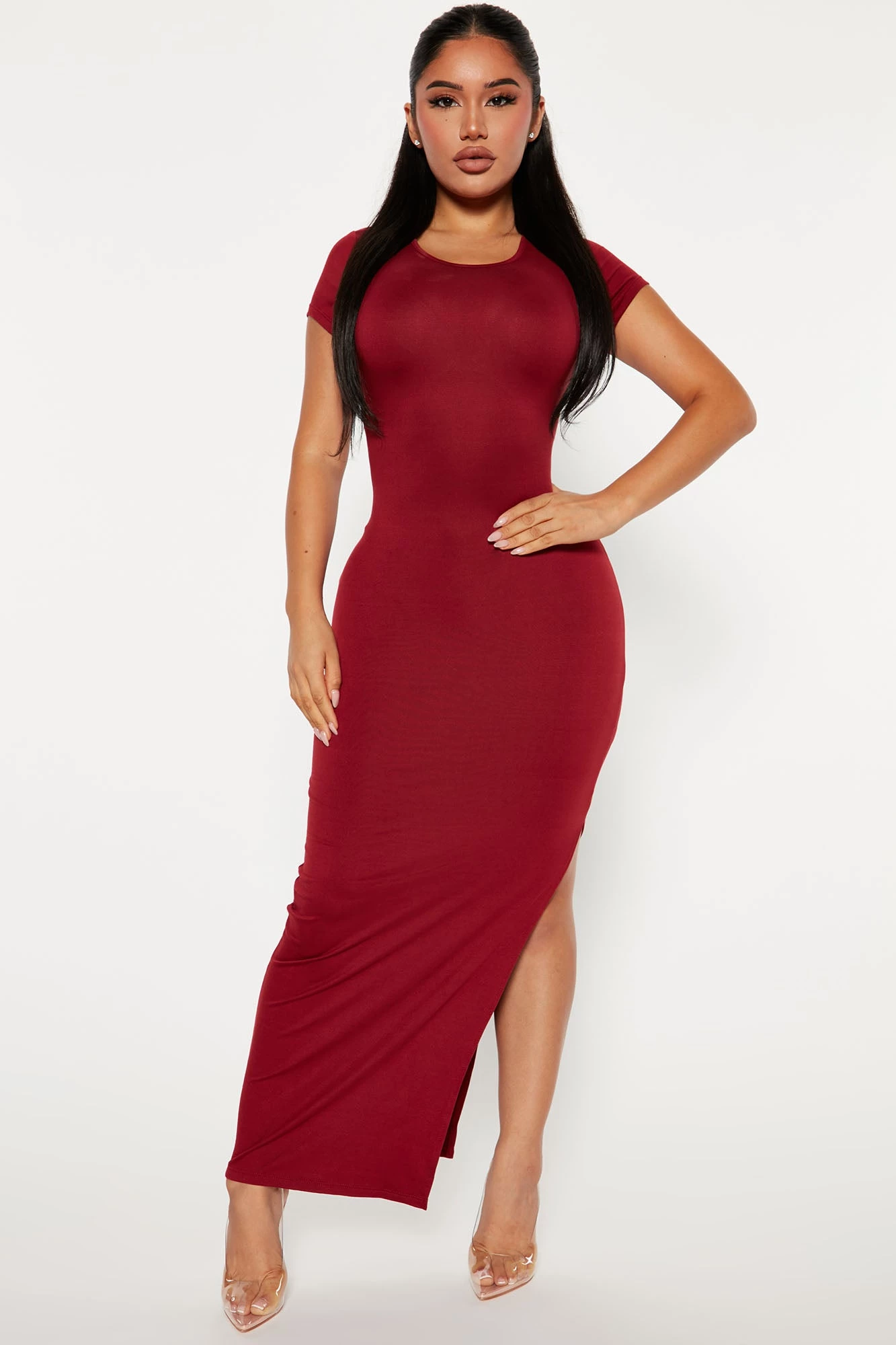 Fashion Nova Cristi Maxi Dress - Burgundy 3 Fashion Nova Cristi Maxi Dress - Burgundy