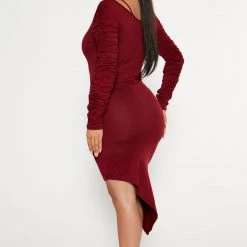 Fashion Nova Dez Midi Dress - Burgundy -fashion nova dresses Shop 10 03 22Studio4 KS KP 10 25 34 26 JD47945L Burgundy 3776 KS
