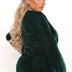 Fashion Nova Sugar Free Velvet Maxi Dress - Hunter -fashion nova dresses Shop 10 05 21Studio3 CE KP 08 28 52 9 DR2109 Hunter 5644 PLUS KS