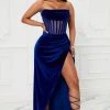Fashion Nova Vivi Velvet Maxi Dress - Royal -fashion nova dresses Shop 10 05 22Studio7 MS ALEX 14 08 05 23 LD9225 Royal 7842 KS