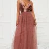 Fashion Nova Julianna Tulle Maxi Dress - Mocha -fashion nova dresses Shop 10 05 22Studio7 MS ALEX 15 12 15 35 HMD13545 Mocha 7961 ES