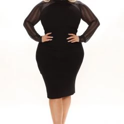 Fashion Nova Cierra Sweater Midi Dress - Black 16 Fashion Nova Cierra Sweater Midi Dress - Black -fashion nova dresses Shop 10 07 21Studio1 CE KG 14 05 34 39 RDAD7440FN Black 3005 PLUS EH