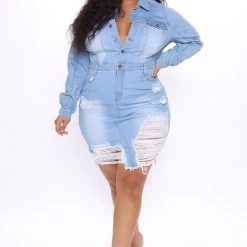 Fashion Nova All About It Denim Midi Dress - Light Wash -fashion nova dresses Shop 10 09 20Studio3 RM SD 10 46 17 40 AM64 LightWash 0881 PLUS RA