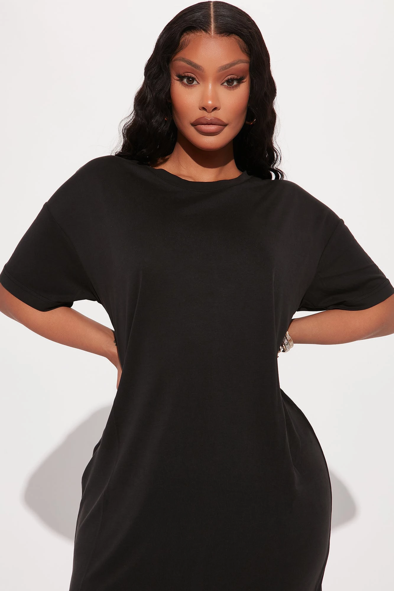 Fashion Nova Raina T-Shirt Dress - Black 4 Fashion Nova Raina T-Shirt Dress - Black - Image 2