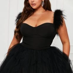 Fashion Nova Camilla Tulle Maxi Dress - Black -fashion nova dresses Shop 10 10 22Studio3 KJ AC 09 55 59 7 BD3080 Black 32260 PLUS PB