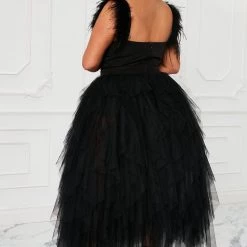 Fashion Nova Camilla Tulle Maxi Dress - Black -fashion nova dresses Shop 10 10 22Studio3 KJ AC 09 55 59 7 BD3080 Black 32264 PLUS PB