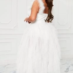 Fashion Nova Camilla Tulle Maxi Dress - White -fashion nova dresses Shop 10 10 22Studio7 KJ AC 10 17 21 11 BD3080 White 8380 PLUS PB