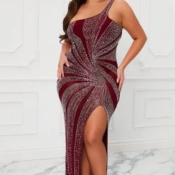 Fashion Nova Wow The Crowd Embellished Maxi Dress - Burgundy -fashion nova dresses Shop 10 10 22Studio7 KJ AC 14 44 00 66 BCCDS23502 Burgundy 9006 PLUS JB