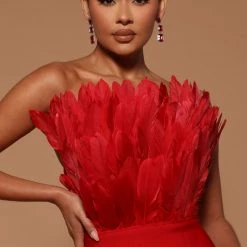 Fashion Nova Marianna Bandage Midi Dress - Red -fashion nova dresses Shop 10 10 22Studio7 ME KP 11 02 06 14 GWZ513D Red 0156 JB