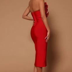 Fashion Nova Marianna Bandage Midi Dress - Red -fashion nova dresses Shop 10 10 22Studio7 ME KP 11 02 21 14 GWZ513D Red 0160 JB