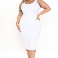 Fashion Nova Your Needs Met Dress - White -fashion nova dresses Shop 10 11 21Studio3 ME KP 11 43 19 27 D691 White 1319 PLUS KS