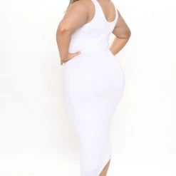 Fashion Nova Your Needs Met Dress - White -fashion nova dresses Shop 10 11 21Studio3 ME KP 11 43 55 27 D691 White 1323 PLUS KS