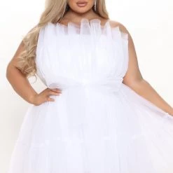 Fashion Nova Exclusive Tulle Mini Dress - White -fashion nova dresses Shop 10 11 21Studio3 ME KP 13 55 58 44 HGD021 White 1502 PLUS KL