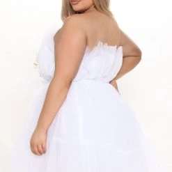 Fashion Nova Exclusive Tulle Mini Dress - White -fashion nova dresses Shop 10 11 21Studio3 ME KP 13 56 18 44 HGD021 White 1506 PLUS KL