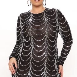 Fashion Nova Party Moves Sequin Maxi Dress - Black -fashion nova dresses Shop 10 13 21Studio3 MS JH 14 05 18 47 VD7605M Black 2276 PLUS WG