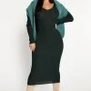 Fashion Nova Kallan Knit Dress - Hunter Green