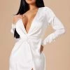 Fashion Nova Sugar Free Dress - White
