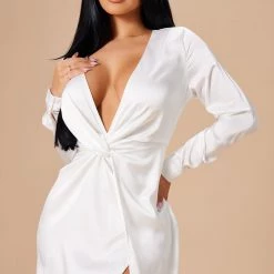 Fashion Nova Sugar Free Dress - White