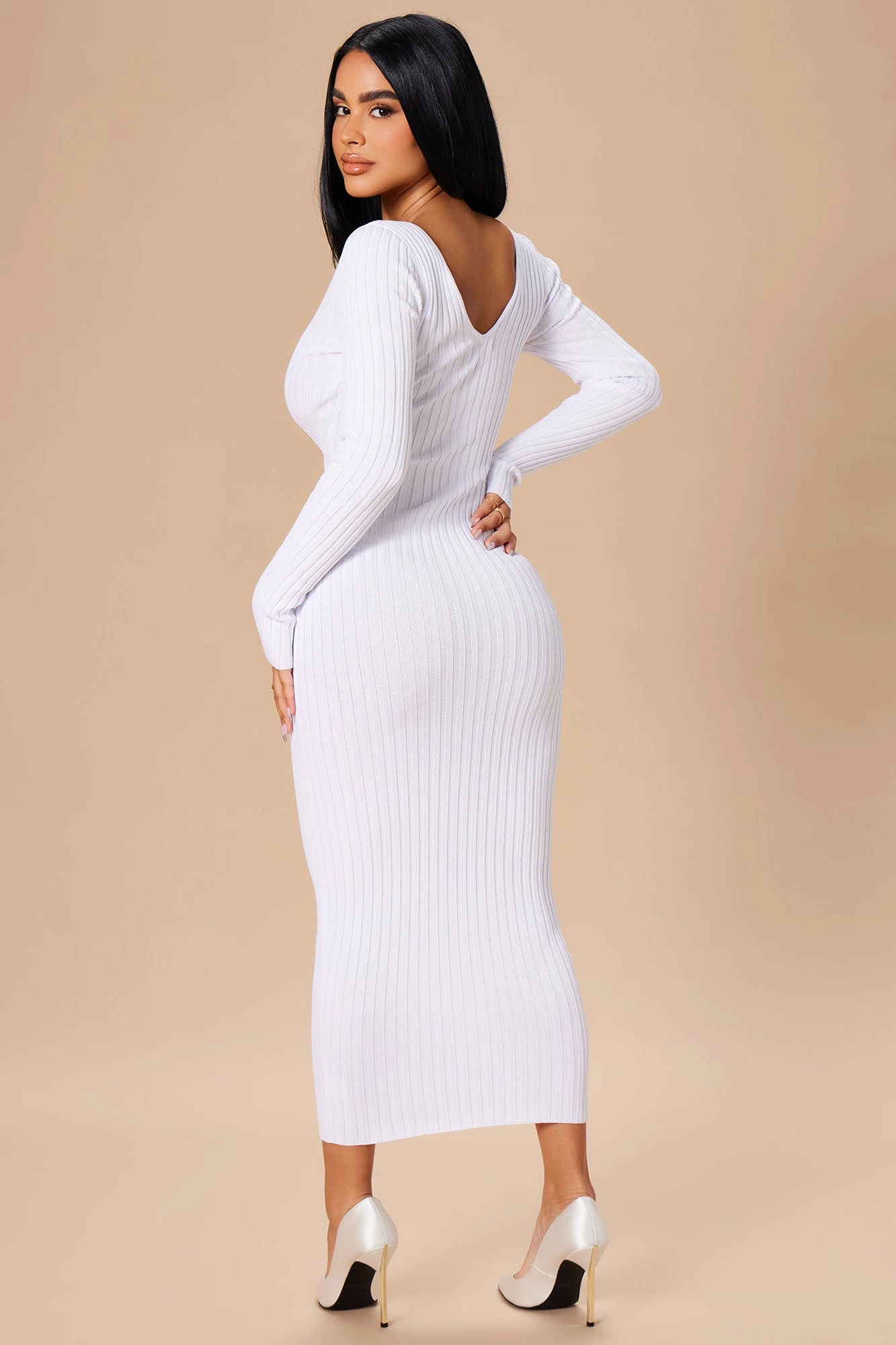 Fashion Nova Kallan Knit Dress - White 5 Fashion Nova Kallan Knit Dress - White - Image 3