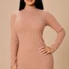 Fashion Nova Make A Move Mock Neck Mini Dress - Nude -fashion nova dresses Shop 10 14 22Studio7 ME RL 14 22 59 40 RD72197 Nude 1473 WG