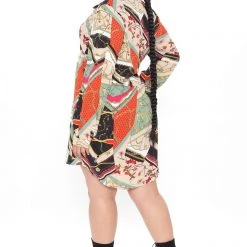 Fashion Nova The Boss Printed Shirt Dress - Taupe/combo -fashion nova dresses Shop 10 16 20Studio1 EF SA 14 23 11 60 DSHR801A TaupeCombo 0059 PLUS KL