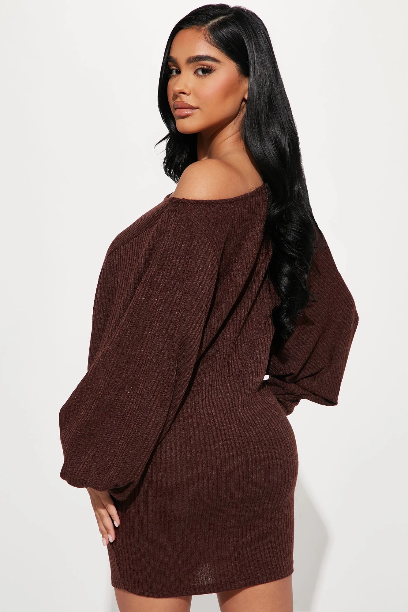 Fashion Nova Kelcie Mini Dress - Brown 5 Fashion Nova Kelcie Mini Dress - Brown - Image 3