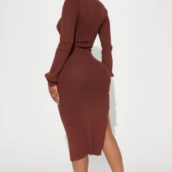 Fashion Nova Erica Sweater Midi Dress - Brown 7 Fashion Nova Erica Sweater Midi Dress - Brown -fashion nova dresses Shop 10 17 22Studio2 ME AC 15 55 00 6 DZ23A221 Brown 23468 SG