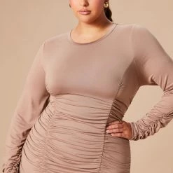 Fashion Nova Take Your Man Ruched Dress - Taupe 16 Fashion Nova Take Your Man Ruched Dress - Taupe -fashion nova dresses Shop 10 17 22Studio7 KJ DJ 10 09 08 6 JD41968L Taupe 0178 PLUS JB