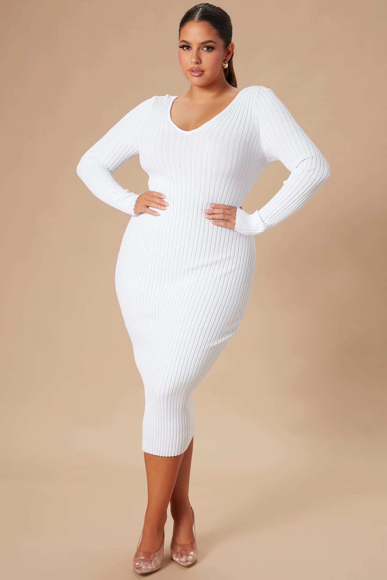 Fashion Nova Kallan Knit Dress - White 11 Fashion Nova Kallan Knit Dress - White - Image 9