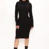 Fashion Nova Laura Sweater Midi Dress - Black -fashion nova dresses Shop 10 21 21Studio2 ME RL 14 07 43 62 RDAC4860FN Black 0095 PB