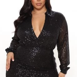 Fashion Nova It's Cocktail Hour Sequin Mini Dress - Black -fashion nova dresses Shop 10 21 21Studio3 CE MJ 12 56 45 32 VD7659 Black 6172 PLUS MH